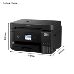 Epson EcoTank Impresora multifunción ET-4850 A4 con depósito de tinta, conexión Wi-Fi, Inyección de tinta, Impresión a color, 48