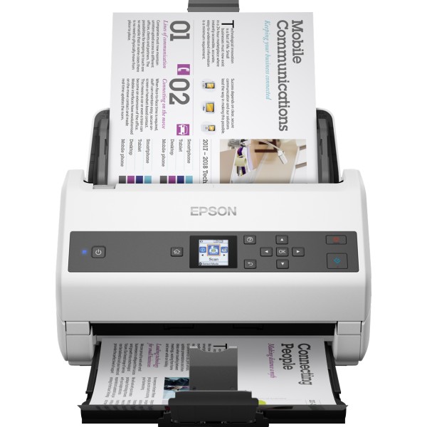 Epson WorkForce DS-870, 600 x 600 DPI, 30 bit, 24 bit, 10 bit, 8 bit, 65 ppm
