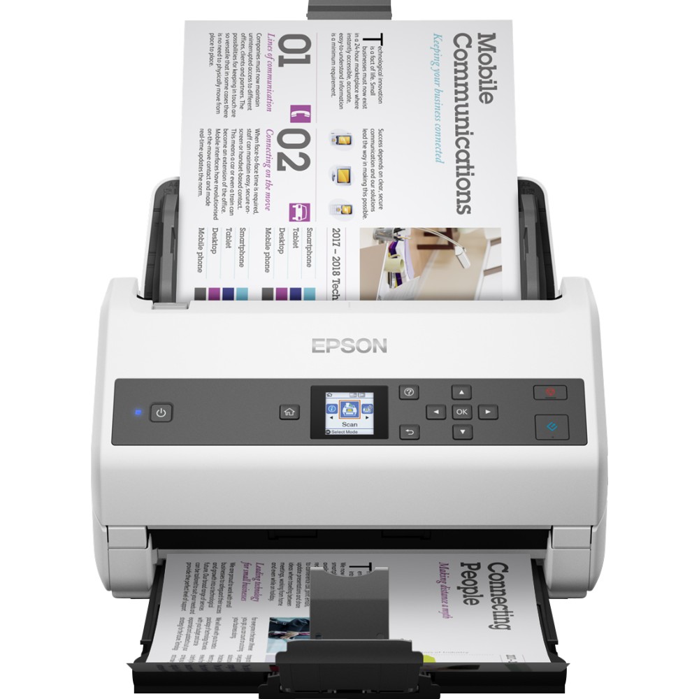 Epson WorkForce DS-870, 600 x 600 DPI, 30 bit, 24 bit, 10 bit, 8 bit, 65 ppm