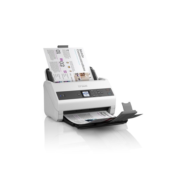 Epson WorkForce DS-870, 600 x 600 DPI, 30 bit, 24 bit, 10 bit, 8 bit, 65 ppm