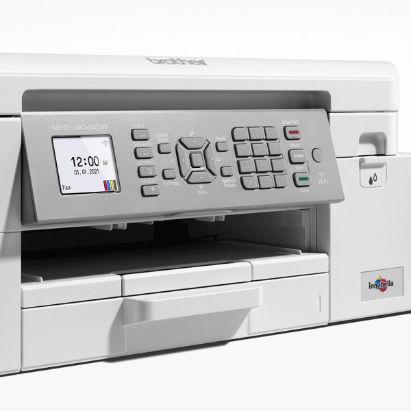 Brother MFC-J4340DW, Inyección de tinta, Impresión a color, 4800 x 1200 DPI, A4, Impresión directa, Blanco