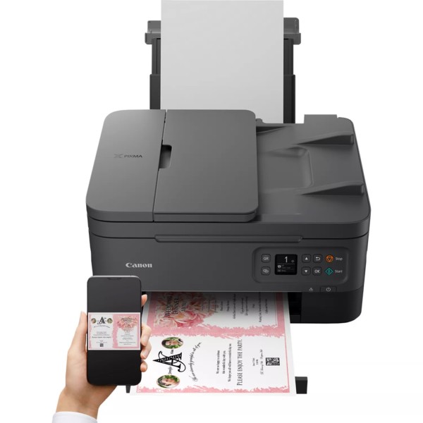 Canon PIXMA TS7450i, Inyección de tinta, Impresión a color, 4800 x 1200 DPI, Copia a color, A4, Negro