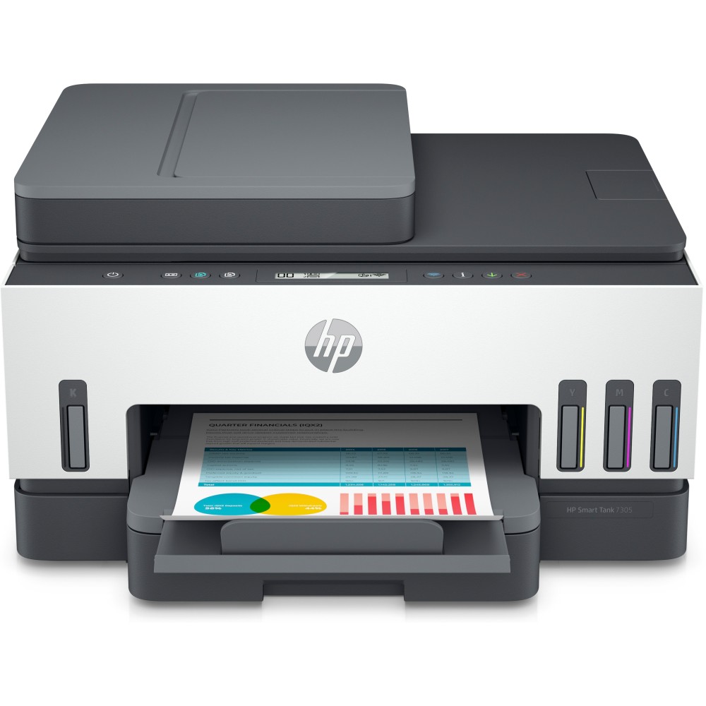 HP Smart Tank Impresora multifunción 7305, Inyección de tinta térmica, Impresión a color, 4800 x 1200 DPI, A4, Impresión directa