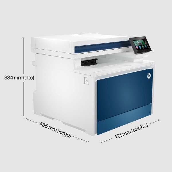 HP Color LaserJet Pro Impresora multifunción 4302dw, Laser, Impresión a color, 600 x 600 DPI, A4, Impresión directa, Azul, Blanc