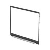 laptop bezel with hinge cap,