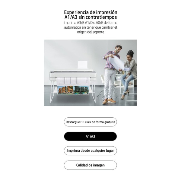 HP Designjet Impresora Studio Steel de 36 pulgadas, Inyección de tinta térmica, 2400 x 1200 DPI, CALS G4, HP-GL/2, HP-RTL, JPEG,