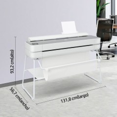 HP Designjet Impresora Studio Steel de 36 pulgadas, Inyección de tinta térmica, 2400 x 1200 DPI, CALS G4, HP-GL/2, HP-RTL, JPEG,