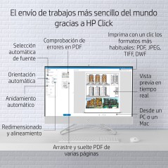 HP Designjet Impresora Studio Steel de 36 pulgadas, Inyección de tinta térmica, 2400 x 1200 DPI, CALS G4, HP-GL/2, HP-RTL, JPEG,