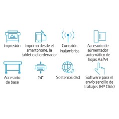 HP Designjet Impresora Studio Steel de 36 pulgadas, Inyección de tinta térmica, 2400 x 1200 DPI, CALS G4, HP-GL/2, HP-RTL, JPEG,