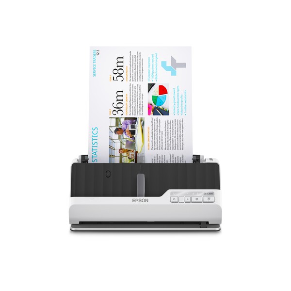 Epson DS-C490, 215,9 x 5588 mm, 600 x 600 DPI, 30 bit, 24 bit, 8 bit, ADF + escáner alimentado por hojas