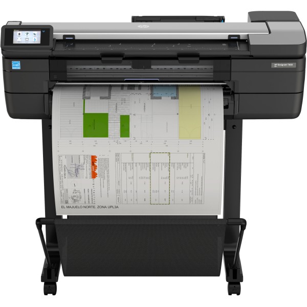 HP Designjet Impresora multifunción T830 de 24 pulgadas, Inyección de tinta, 2400 x 1200 DPI, CALS G4, HP-GL/2, HP-RTL, TIFF, UR