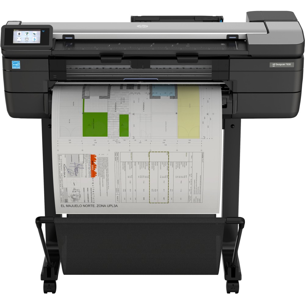 HP Designjet Impresora multifunción T830 de 24 pulgadas, Inyección de tinta, 2400 x 1200 DPI, CALS G4, HP-GL/2, HP-RTL, TIFF, UR