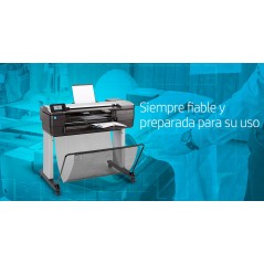 HP Designjet Impresora multifunción T830 de 24 pulgadas, Inyección de tinta, 2400 x 1200 DPI, CALS G4, HP-GL/2, HP-RTL, TIFF, UR