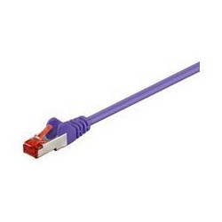 F/UTP CAT6 0.5m Purple PVC