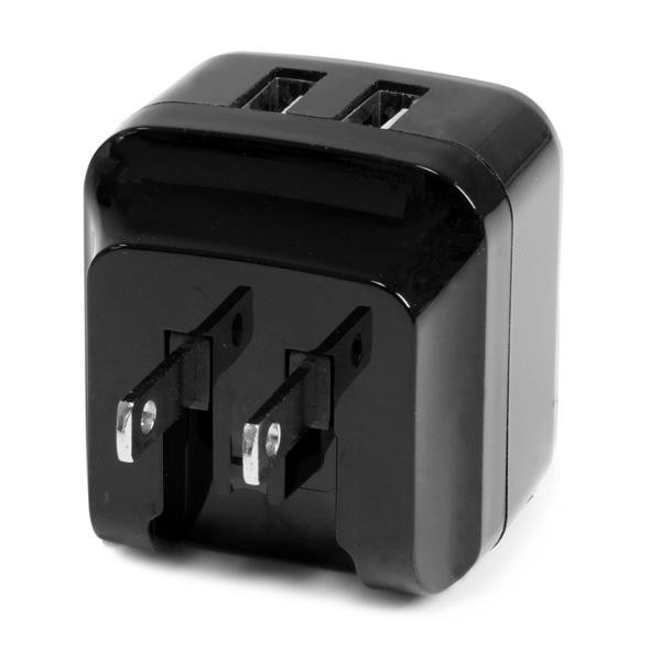 StarTech.com Cargador de Pared USB de 2 Puertos para Tablets Smartphones - Cargador de Alta Potencia para Viajes, Interior, Corr