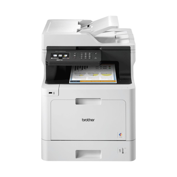 Brother MFC-L8690CDW, Laser, Impresión a color, 2400 x 600 DPI, A4, Impresión directa, Negro, Gris