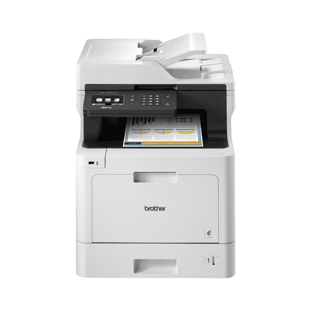 Brother MFC-L8690CDW, Laser, Impresión a color, 2400 x 600 DPI, A4, Impresión directa, Negro, Gris