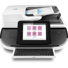 HP Flow 8500 fn2, Escáner de superficie plana y alimentador automático de documentos (ADF), CSV, HTML, JPG, OCR, PDF, RTF, TIFF,