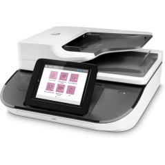 HP Flow 8500 fn2, Escáner de superficie plana y alimentador automático de documentos (ADF), CSV, HTML, JPG, OCR, PDF, RTF, TIFF,