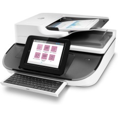 HP Flow 8500 fn2, Escáner de superficie plana y alimentador automático de documentos (ADF), CSV, HTML, JPG, OCR, PDF, RTF, TIFF,