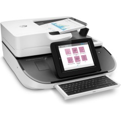 HP Flow 8500 fn2, Escáner de superficie plana y alimentador automático de documentos (ADF), CSV, HTML, JPG, OCR, PDF, RTF, TIFF,