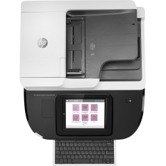 HP Flow 8500 fn2, Escáner de superficie plana y alimentador automático de documentos (ADF), CSV, HTML, JPG, OCR, PDF, RTF, TIFF,