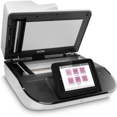 HP Flow 8500 fn2, Escáner de superficie plana y alimentador automático de documentos (ADF), CSV, HTML, JPG, OCR, PDF, RTF, TIFF,
