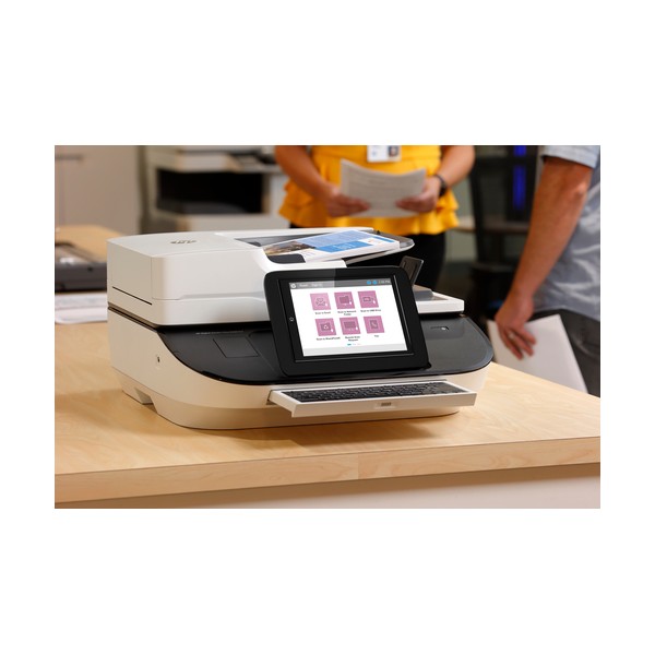 HP Flow 8500 fn2, Escáner de superficie plana y alimentador automático de documentos (ADF), CSV, HTML, JPG, OCR, PDF, RTF, TIFF,