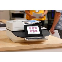 HP Flow 8500 fn2, Escáner de superficie plana y alimentador automático de documentos (ADF), CSV, HTML, JPG, OCR, PDF, RTF, TIFF,