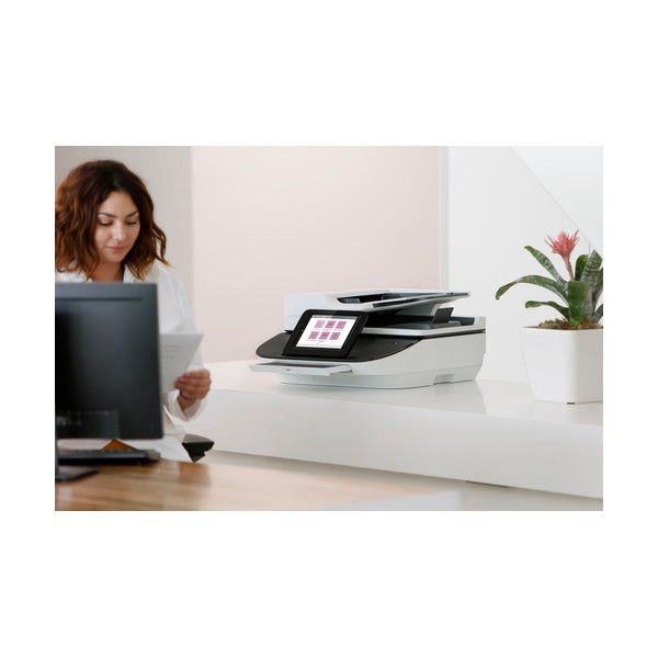 HP Flow 8500 fn2, Escáner de superficie plana y alimentador automático de documentos (ADF), CSV, HTML, JPG, OCR, PDF, RTF, TIFF,
