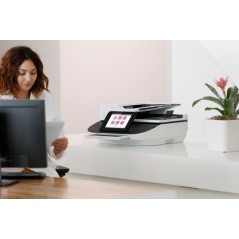 HP Flow 8500 fn2, Escáner de superficie plana y alimentador automático de documentos (ADF), CSV, HTML, JPG, OCR, PDF, RTF, TIFF,