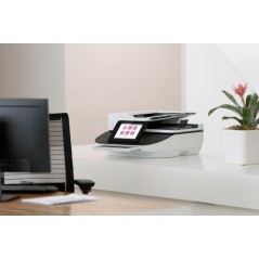 HP Flow 8500 fn2, Escáner de superficie plana y alimentador automático de documentos (ADF), CSV, HTML, JPG, OCR, PDF, RTF, TIFF,