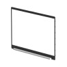 LCD bezel with hinge cap for