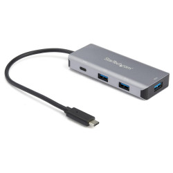 4 Port Usb C Hub W/ 3X Usb A