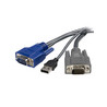 1.8m Ultra-Thin USB VGA 2-in-1 KVM Cable