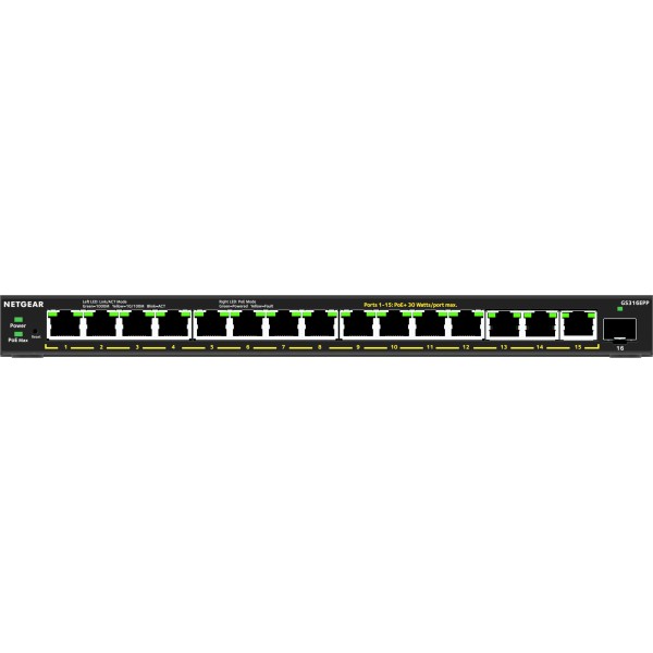 16-PORT POE+ GIGABIT SWITCH