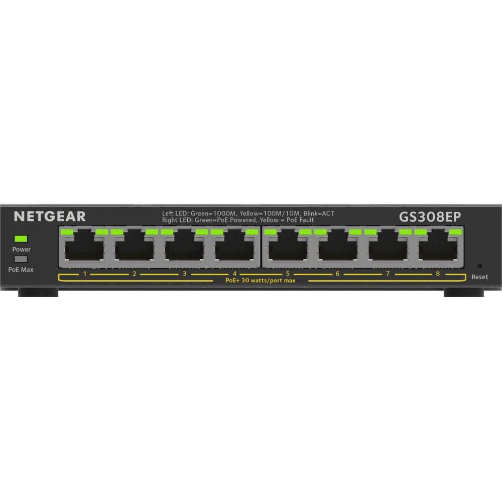 8PT GE Plus Switch W/POE+ 8PT GE Plus Switch W/POE+