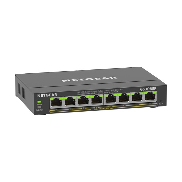 8PT GE Plus Switch W/POE+