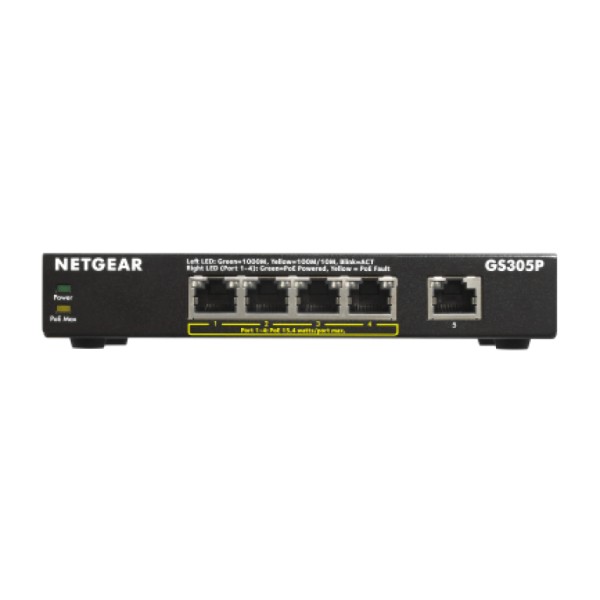 GS305P 5-Port Gigabit PoE