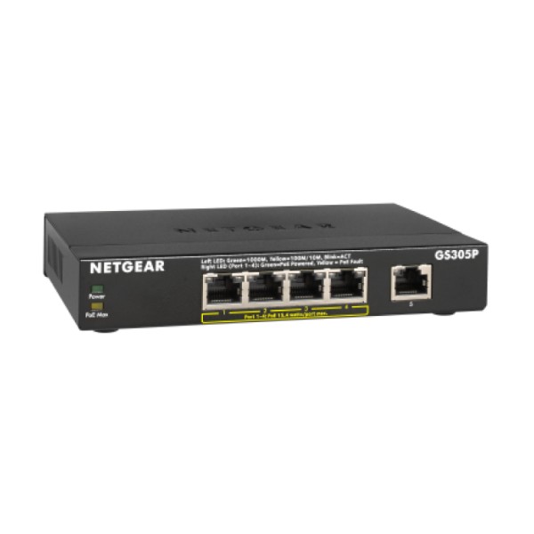 GS305P 5-Port Gigabit PoE