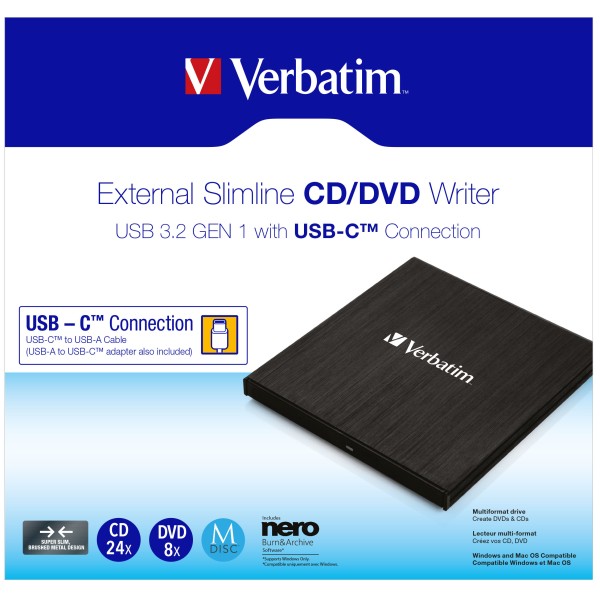 EXTERNAL SLIMLINE CD/DVD