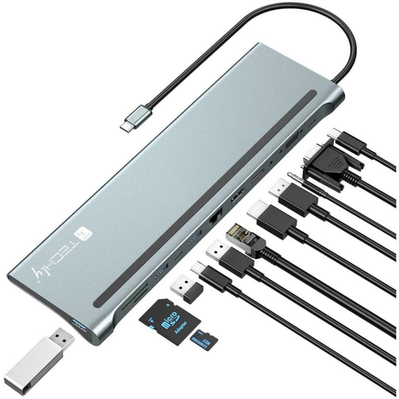 Docking Station 12 In 1 Usb-C