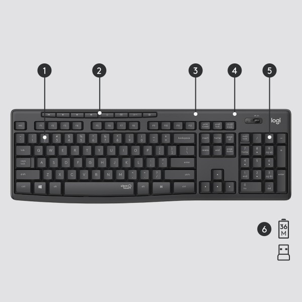 MK295 Silent Wireless Combo