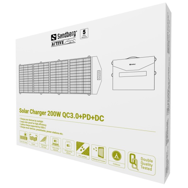 Solar Charger 200W QC3.0+PD+DC