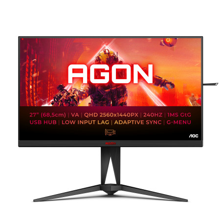 27" QHD 240Hz VA HDMI DP USB