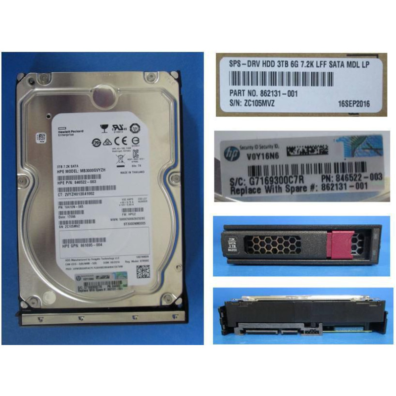 DRV HDD 3TB 6G 7.2K LFF SATA