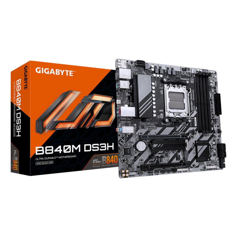 GIGABYTE B840M DS3H Placa base - Procesadores AMD Ryzen 9000 | APLIUM