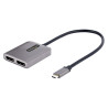 2-Port USB-C to DisplayPort MST Hub 4K