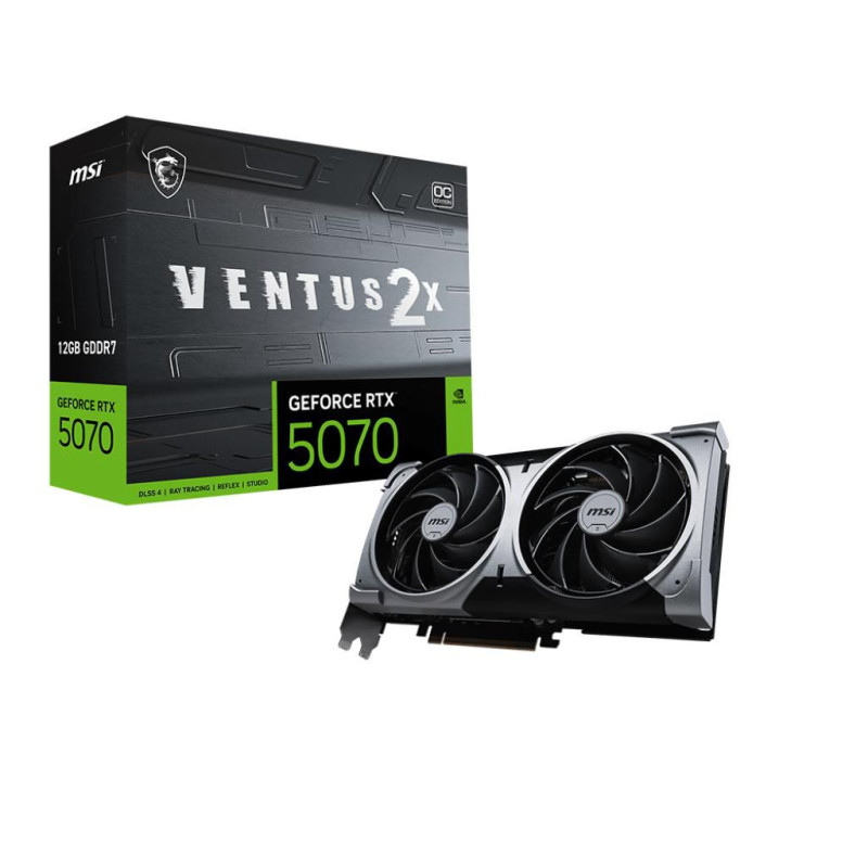 MSI GeForce RTX 5070 12G VENTUS 2X OC NVIDIA 12 GB GDDR7 | APLIUM
