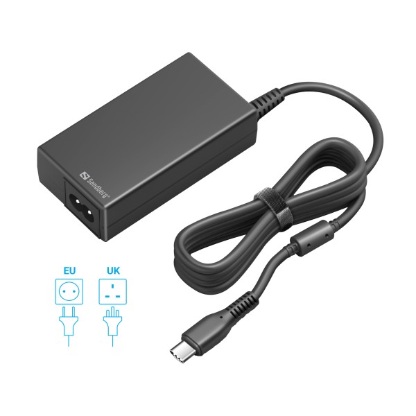 USB-C AC Charger PD65W EU+UK